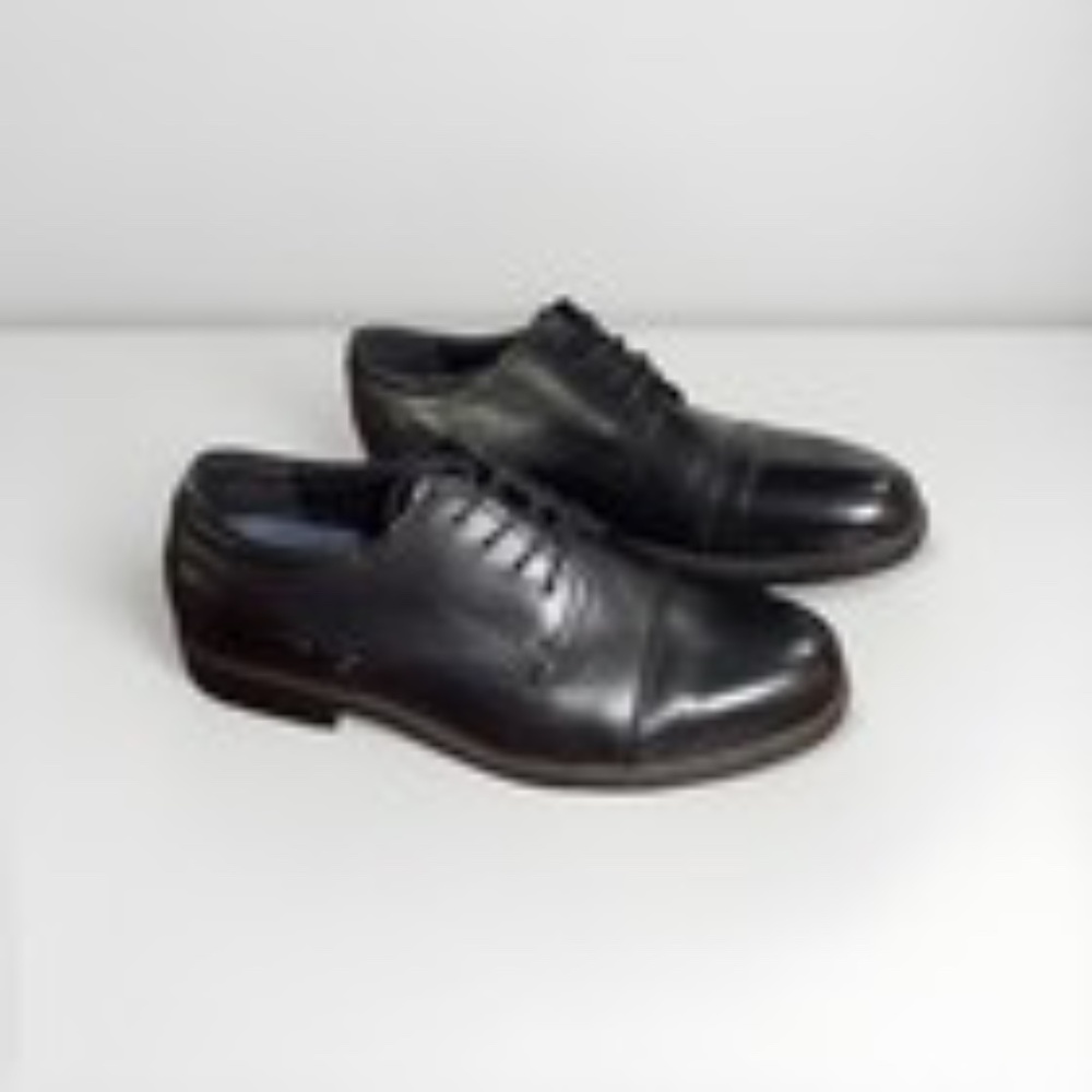 Black Leather Men’s Dress Shoes Size 11